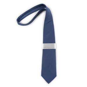 NEW GEOFFREY BEENE Sateen Neckwear blue wide neck tie